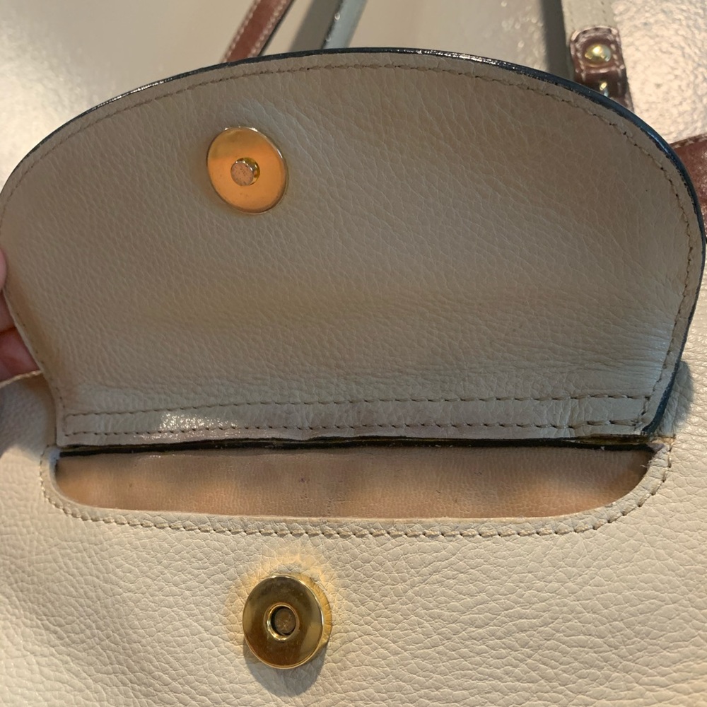 Vintage Bally shoulder Bag Gold Chain Accents - Picture 9 of 12